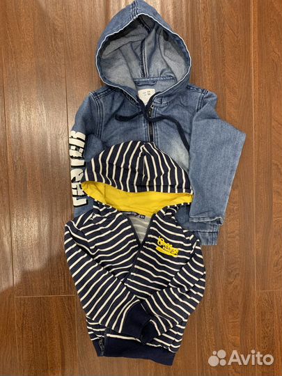 Джинсовка и кофта на мальчика, 104