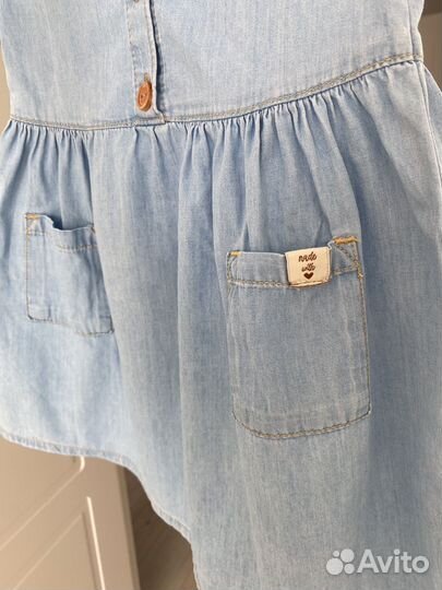 Джинсовое платье для девочки 98