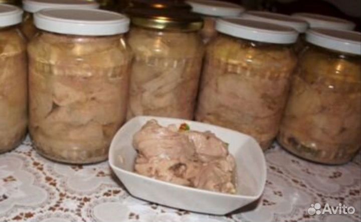 Печень трески и тунец в собственном соку