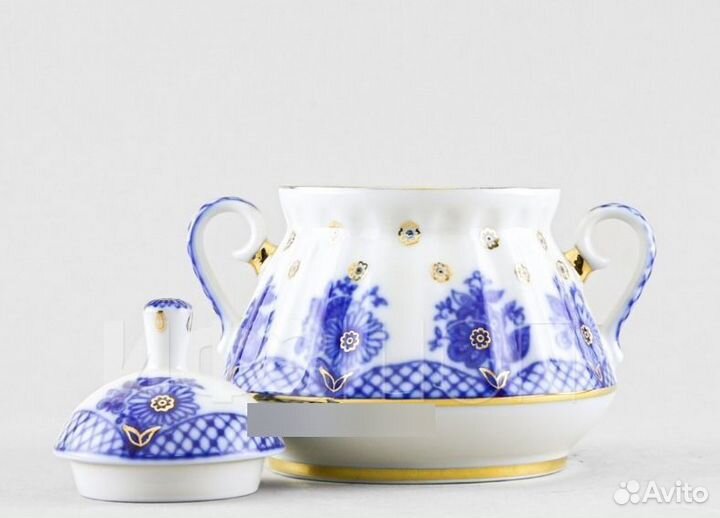 Сахарница фарфор императорский фарфоровый завод