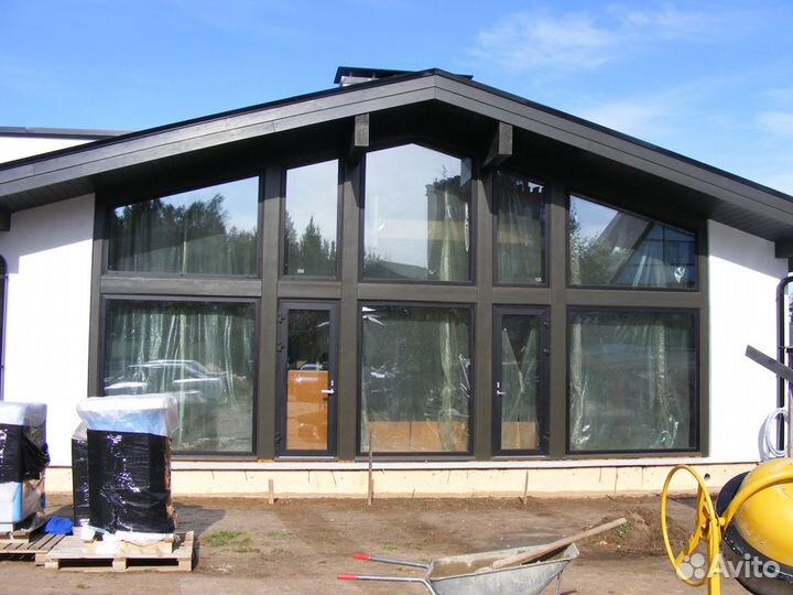 Витражные окна французкие окна в пол