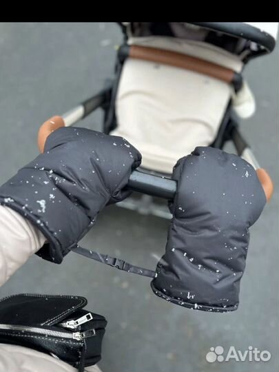 Муфта варежки на коляску зима