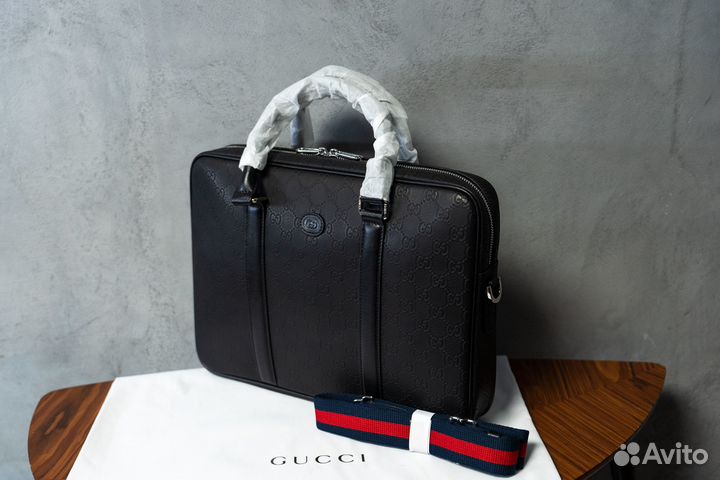 Кожаный портфель Gucci