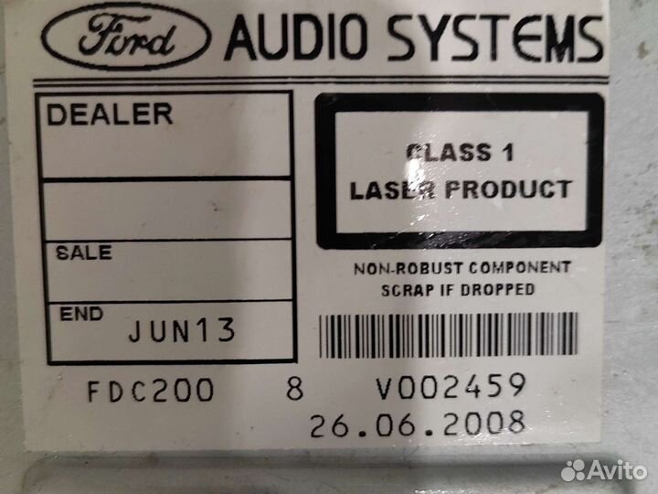 Магнитола ford