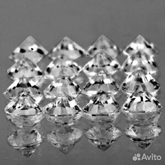 Сапфир натуральный 1,00Ct 1,5мм 50шт VVS Ceylon