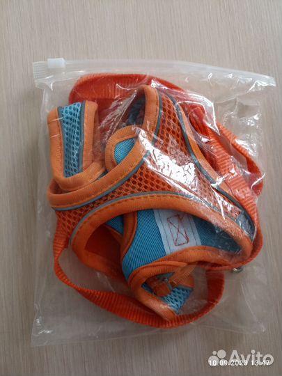 Шлейка с поводком для кота/маленькой собаки