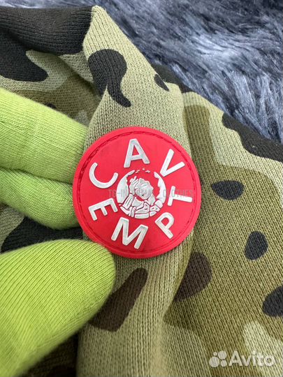 Зип худи Cav Empt камуфляж базовое зеленое