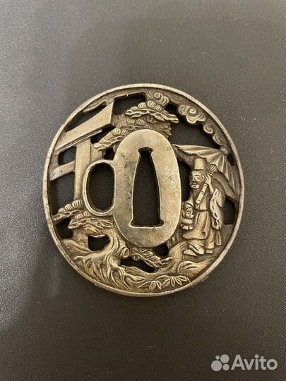 Антикварная японская цуба