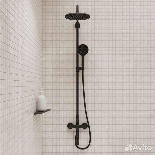 Душевая система с тропическим душем и изливом
