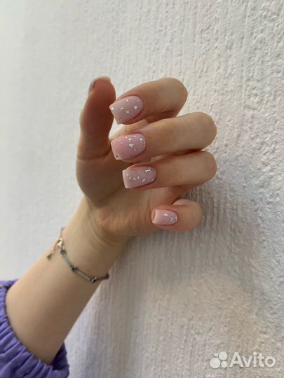Наращивание, маникюр аппаратный, педикюр пальчики
