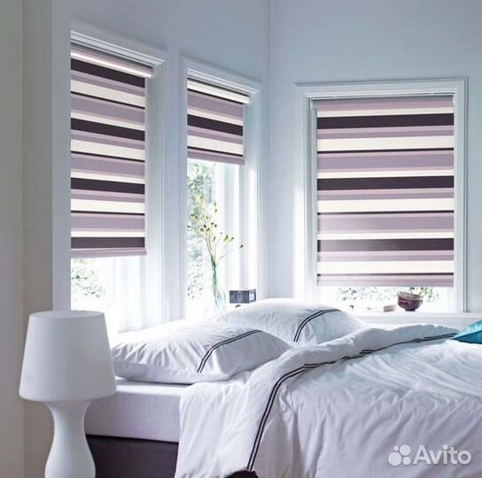 Рулонные шторы день-ночь