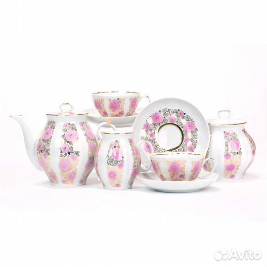 Дулевский Фарфоровый чайный сервиз