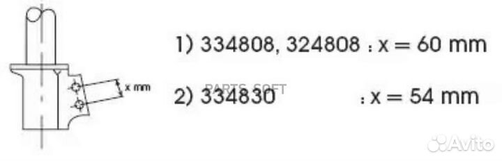 KYB 334808 Амортизатор передний GAS