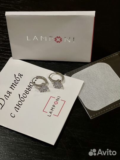 Серьги серебро