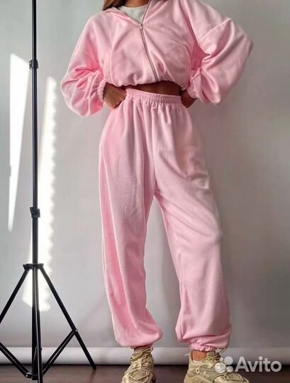 Костюм флисовый женский розовый