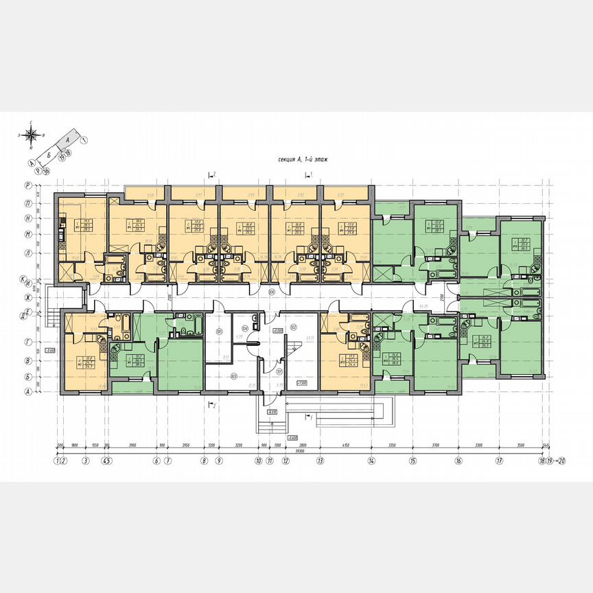 Квартира-студия, 28,5 м², 1/4 эт.