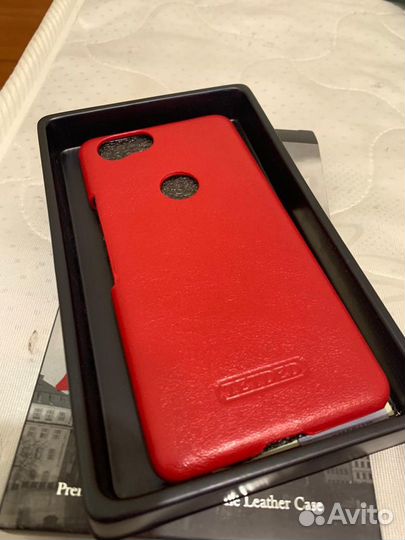 Чехол новый pixel 2 кожа чёрный синий красный