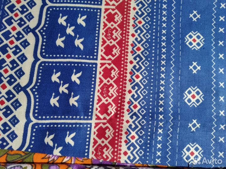 Сатин, набивной хлопок СССР