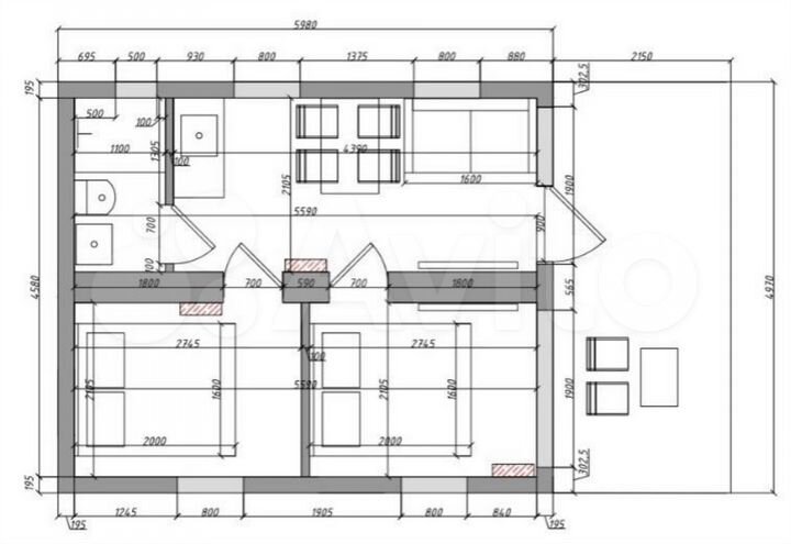Гостиница, 170 м², глэмпинг