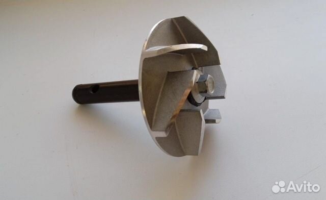 Крыльчатка помпы с валом X8 (метал) нового образца