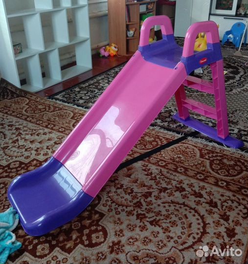 Детская игровая пластиковая горка для дома и улицы