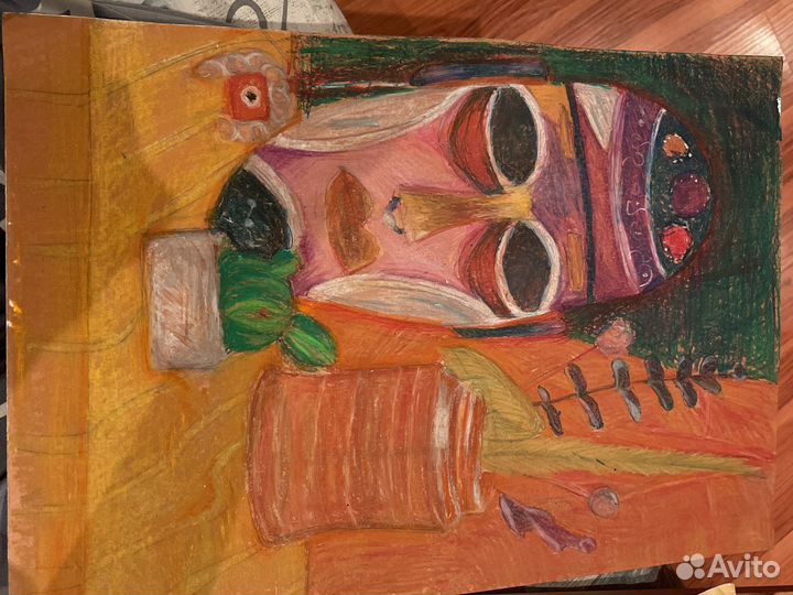 Картина натюрморт Пастелью