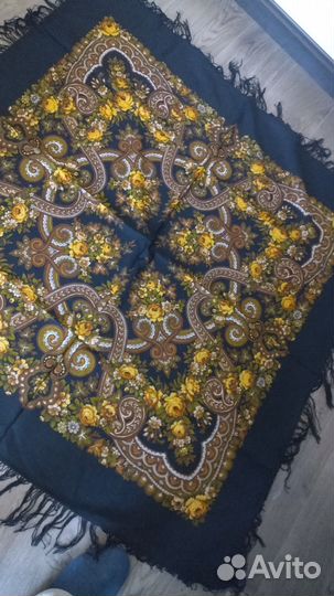 Павловопосадский платок шерсть