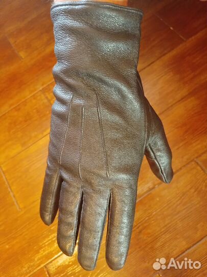 Мужские кожаные перчатки (демисезон, новые)