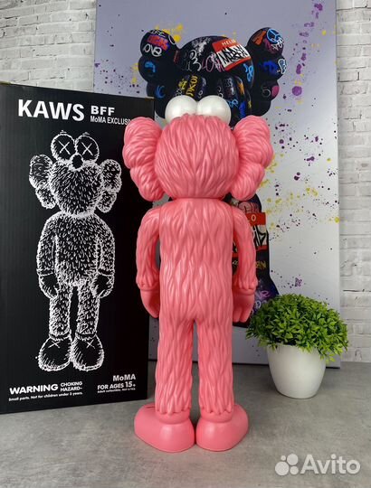 Фигурка kaws BFF Sesame Street Pink