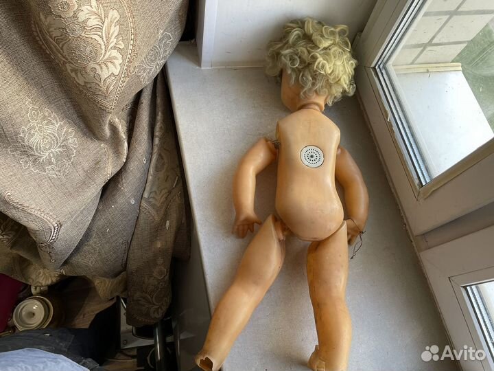 Большая кукла СССР с чердака