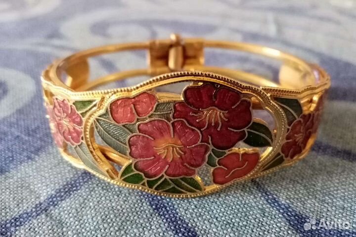 Браслет Cloisonne винтаж