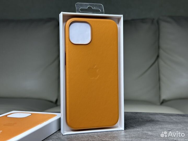 iPhone 13. Leather Case Golden Brown (оригинал)