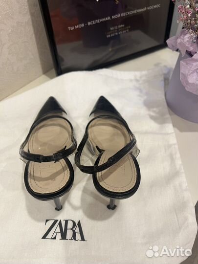 Туфли zara 35-36 размер (набойки заменены)