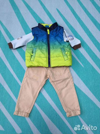 Жилетка и брюки для мальчика, р. 80