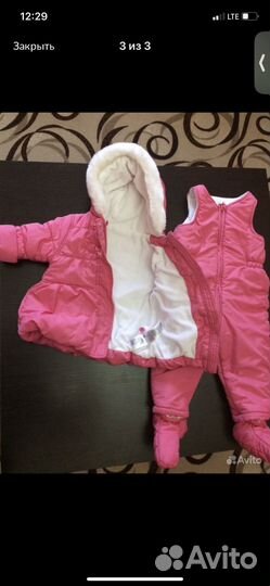 Костюм зимний для девочки 86
