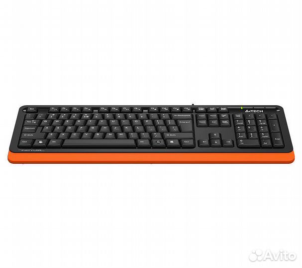 Клавиатура A4Tech Fstyler FKS10, черный/оранжевый