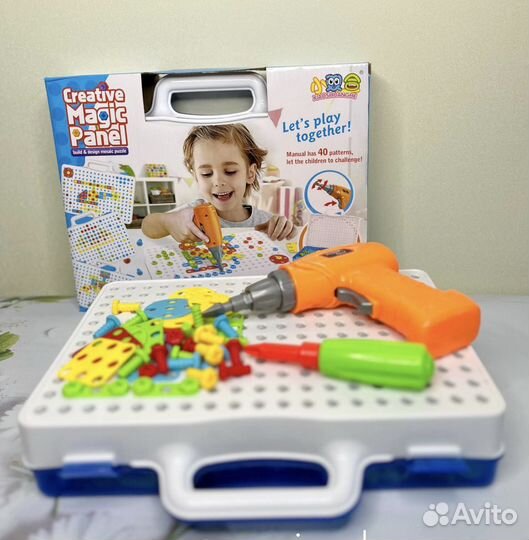 Конструктор с электрическим шуруповертом