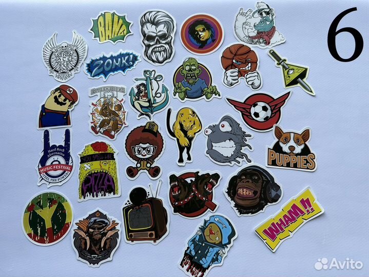 Наклейки Стикеры на ноут велосипед самокат