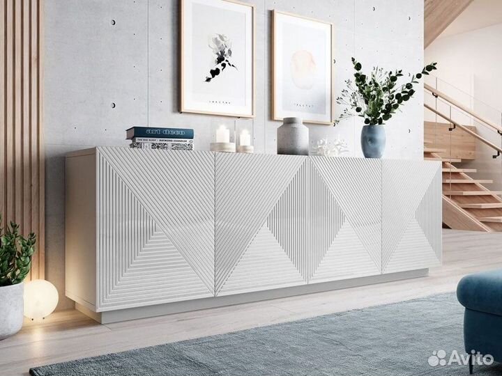 Тумба под тв комод с фрезеровкой IKEA мебель Икеа