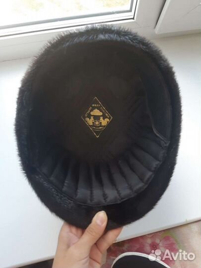 Норковая шапка мужская новая