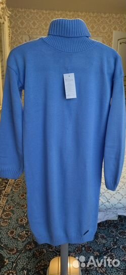 Вязаное платье туника, 44 размер