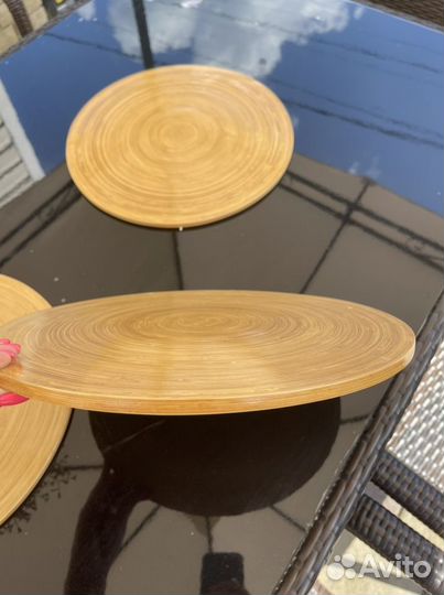 Подставка-тарелка-декор бамбук