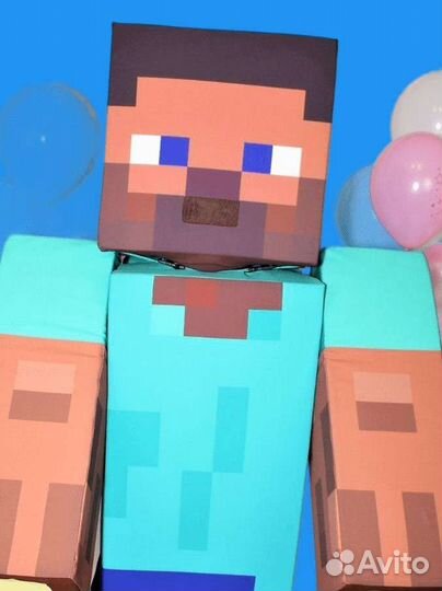 Ростовая кукла майнкрафт стив