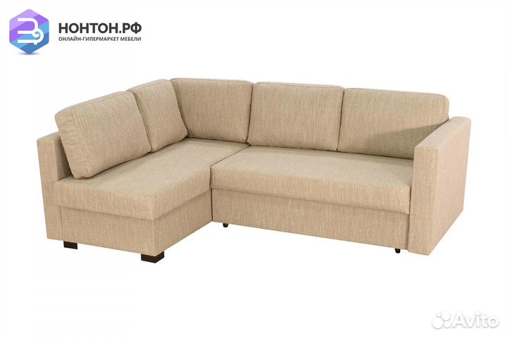 Диван угловой дельфин Джессика 2 бежевый