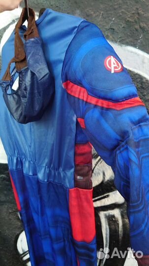 Костюм Marvel Капитан Америка 128-130 см. рост