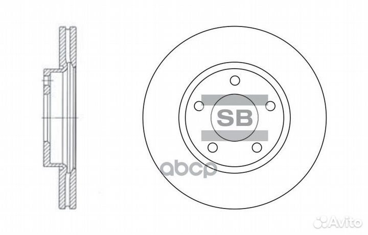 Диск тормозной SD4401 (BP4Y-33-25X) SD4401 Sang