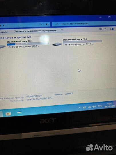 Нетбук acer aspire one