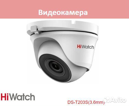 HiWatch DS-T203S(3.6mm) камера видеонаблюдения