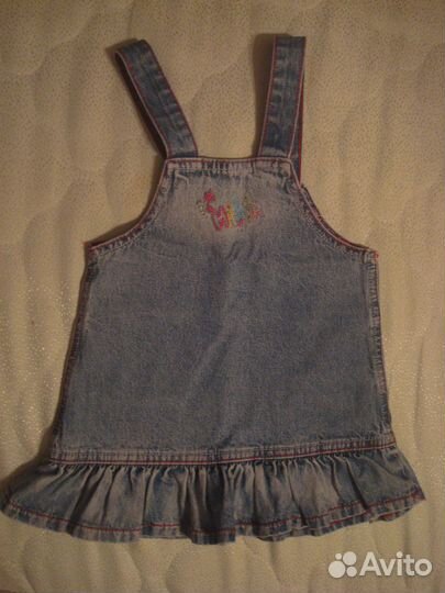 Джинсовый сарафан на девочку 86 разм