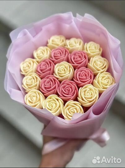 Букет из мыльных роз